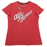 Genuine Alfa Romeo Women's Vintage Script Red Short Sleeve Med. T-shirt H26003. Fixed Price $19.94.