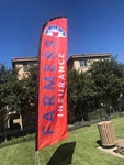 Custom Feather Swooper Banner Sign Flag 15' Kit Farmers Insurance. Fixed Price $136.86.