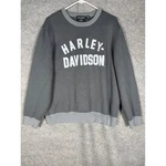Harley-davidson Mens Xl Gray Wool Blend Crew Neck Sweater 96315-23VM. Fixed Price $29.74.