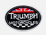 Triumph Motorcycles Embroidered Patch Iron/sew 3-1/2" X 2-1/2" Bonneville. Fixed Price $8.76.