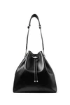 Nwt Authentic Jimmy Choo Bon Bucket Large Smooth Leather Bag Black Cinch. Fixed Price $1199.99.