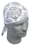Zan Headgear Z102 Flydanna 100% Cotton White Paisley. Fixed Price $15.32.