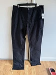 Fox Racing Essex Stretch Regular Fit Black Chino Pant Men's Size 36X32. Fixed Price $55.00.