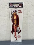 New Lethal Threat Gangster Girl Babe Pin-up Right Decal Sticker 3"X10 LT00468. Fixed Price $7.69.